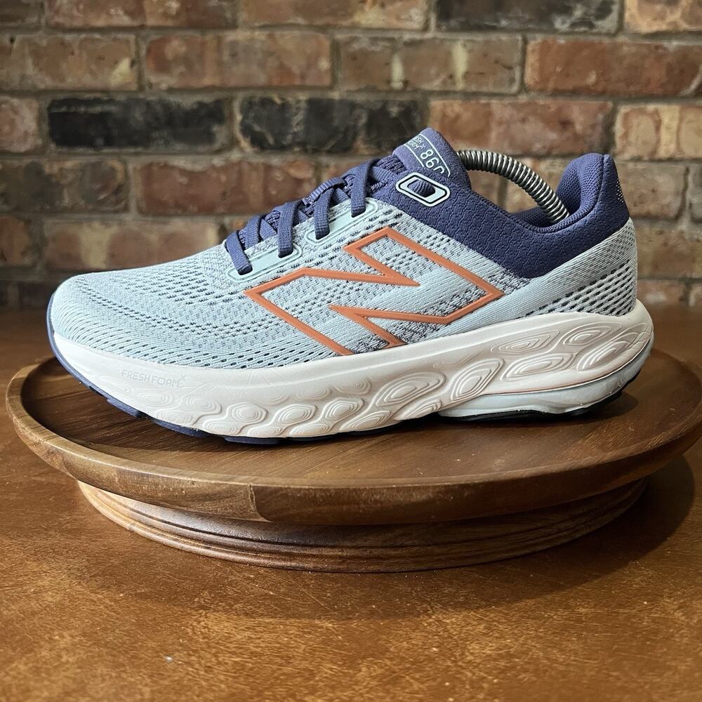 New Balance FF X 860 V14 Women's 7.5 Blue Peach Road Running Shoes Sneakers